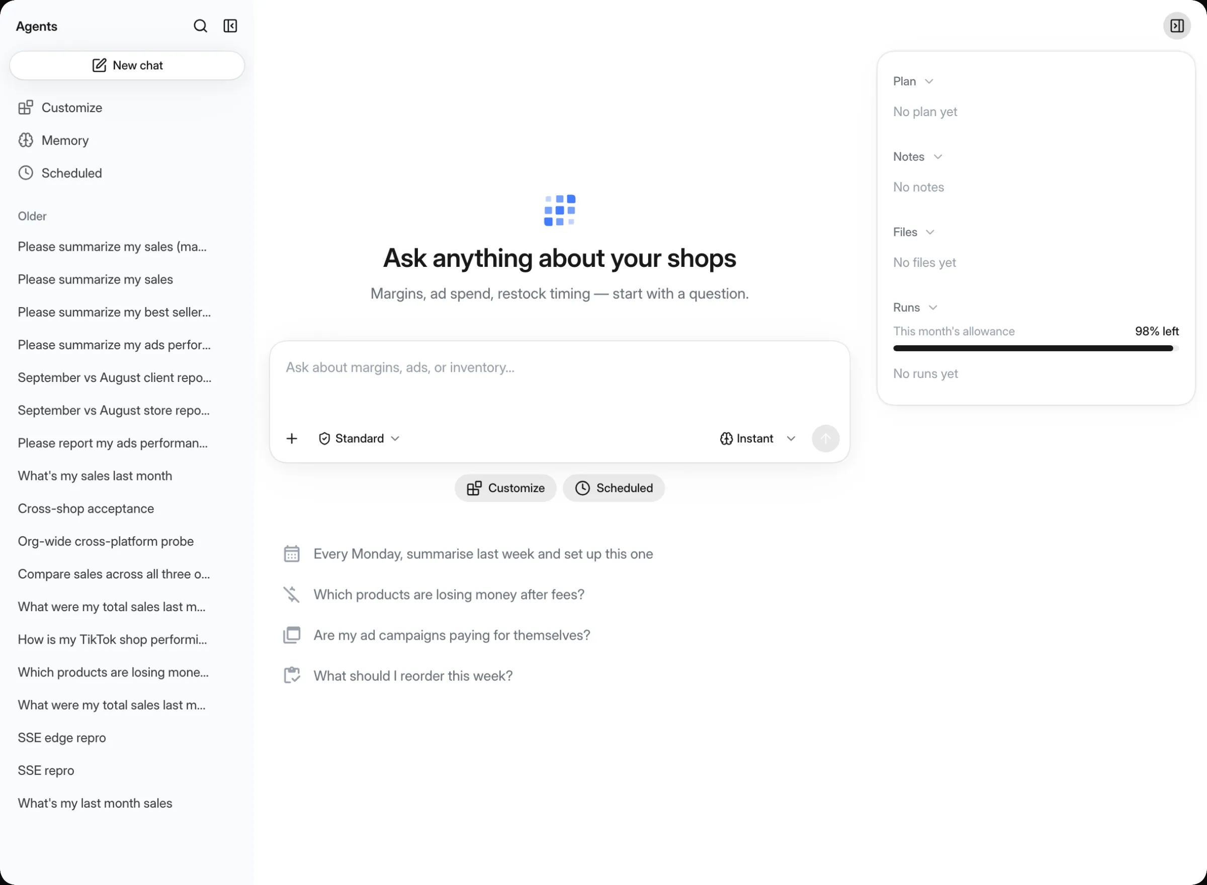 agent-written weekly review